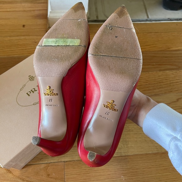 prada red kitten heels - Picture 2 of 5